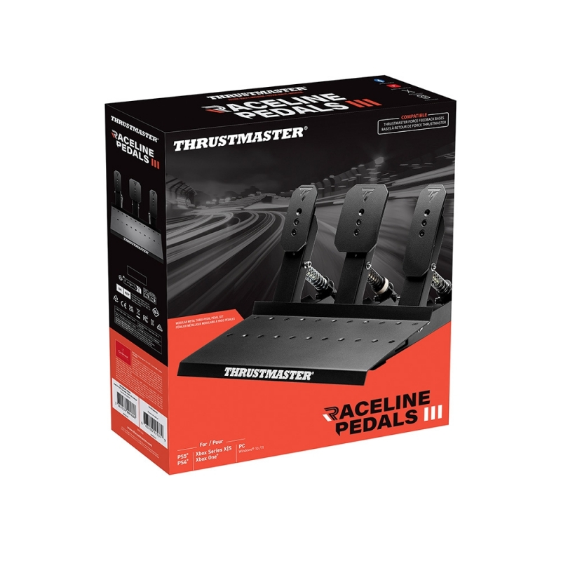 Thrustmaster Raceline Pedals III Noir Pédales PC, PlayStation 4, PlayStation 5, Xbox One, Xbox Series S, Xbox Series X