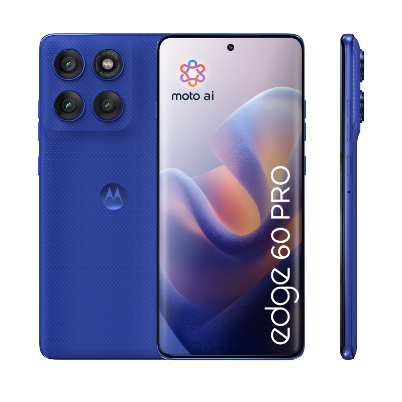 Motorola edge 60 pro 16,9 cm (6.67") Dual-SIM Android 15 5G USB Typ-C 12 GB 512 GB 6000 mAh Blau