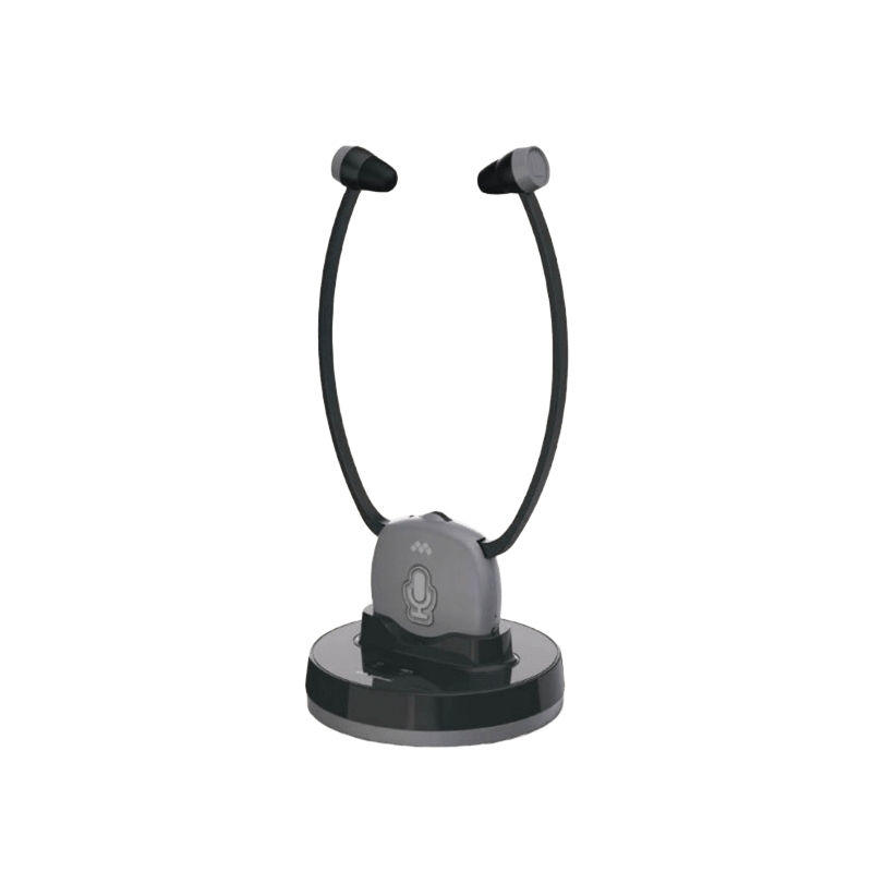 Meliconi 497339 headphones headset Wireless Stethoset TV Charging stand Black, Grey