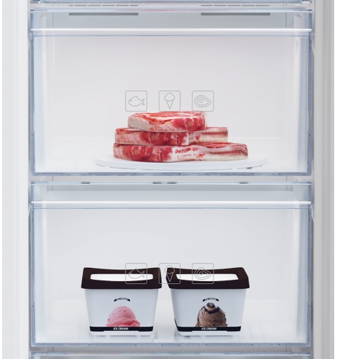 Beko RFNM200T40WN Upright freezer Freestanding 177 L E White