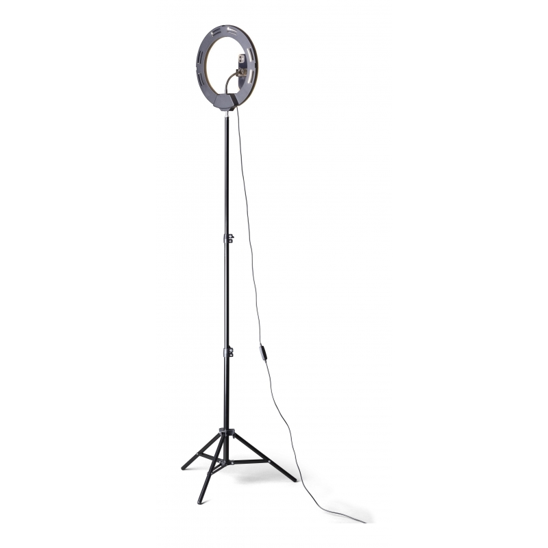 Tech Pop Selfie Ring Pro - Universale Anello led con treppiede da 1.60m per riprese video e selfie
