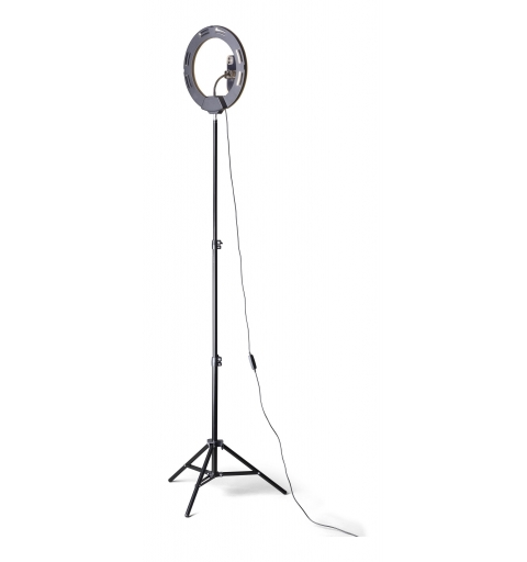 Tech Pop Selfie Ring Pro - Universale Anello led con treppiede da 1.60m per riprese video e selfie