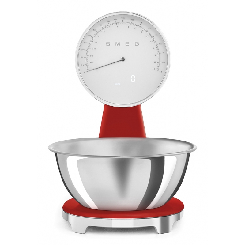 Smeg Bilancia da cucina 50's Style – Rosso LUCIDO - KSF01RDWW