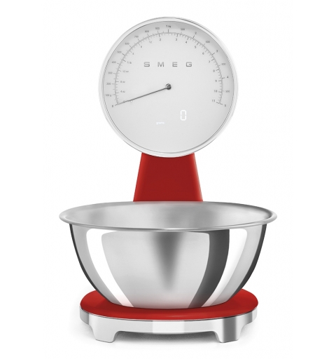 Smeg Bilancia da cucina 50's Style – Rosso LUCIDO - KSF01RDWW