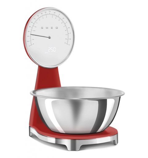 Smeg Bilancia da cucina 50's Style – Rosso LUCIDO - KSF01RDWW
