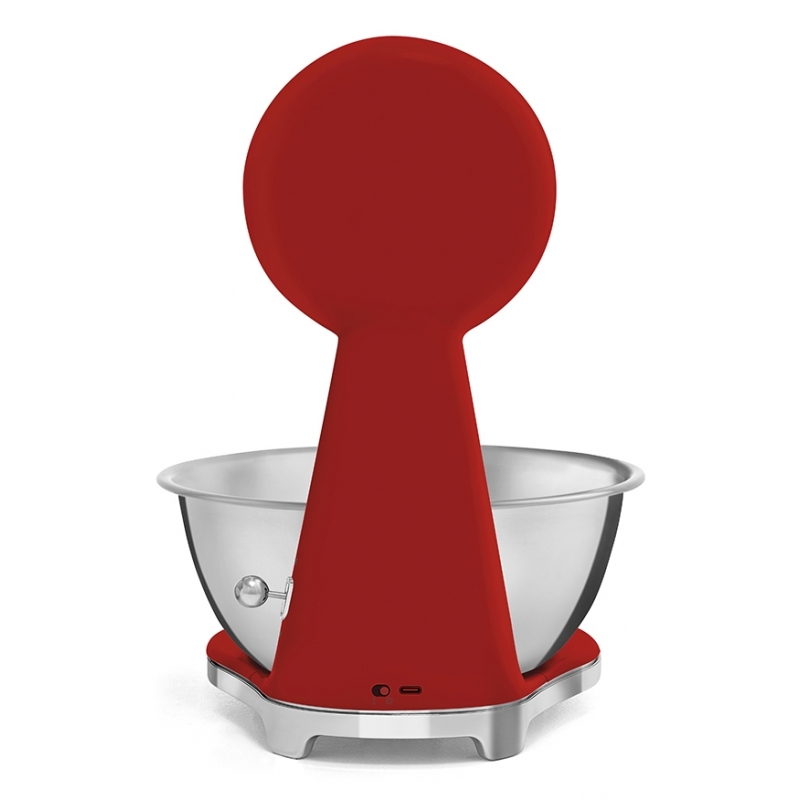 Smeg KSF01RDWW báscula de cocina Cromo, Rojo Encimera Báscula electrónica de cocina