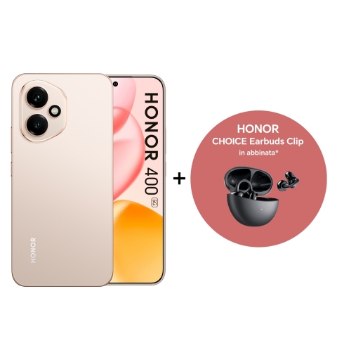 Honor 400 5G + EAR clip 16,6 cm (6.55") MagicOS 9.0 8 GB 512 GB 5300 mAh Gold