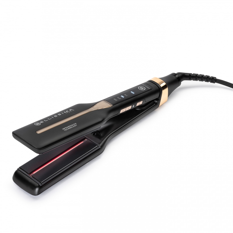 Bellissima Imetec Absolute, Piastra per capelli professionale con piastre 4XL, Infrarossi e tecnologia a ioni, Controllo del
