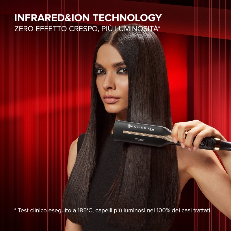 Bellissima 11873 Haarstyling-Gerät Glätteisen Warm Schwarz 50 W 2,5 m