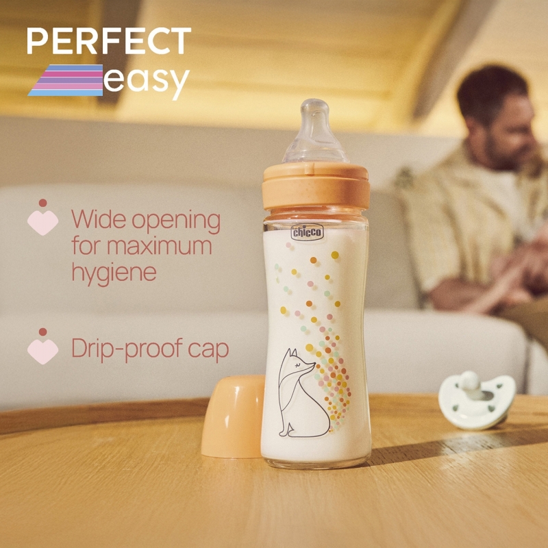 Chicco 00020252300000 feeding bottle 240 ml Yellow Glass