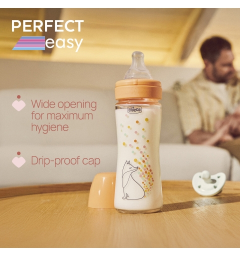 Chicco 00020252300000 feeding bottle 240 ml Yellow Glass