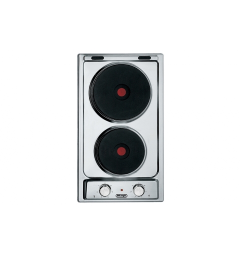 De’Longhi I 23-2 ER piano cottura Acciaio inox Da incasso 30 cm Piastra sigillata 2 Fornello(i)