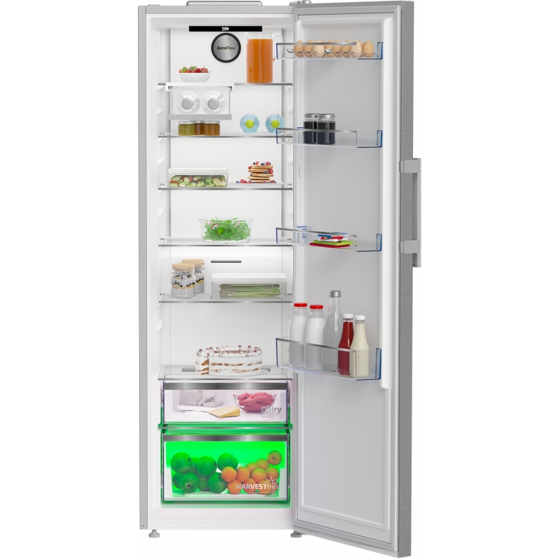 Beko B5RMLNE444HX Kühlschrank Freistehend 365 l E Edelstahl