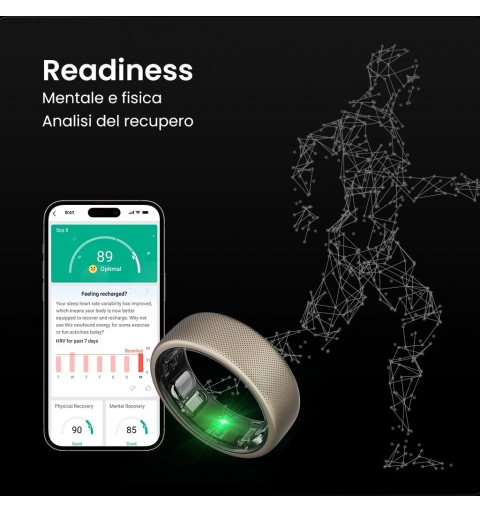 Amazfit Helio Ring Nein Smart-Ring Aktivitäts-Tracker Titan