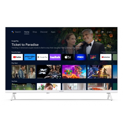 Sharp 32" HD Ready Android TV 81.3 cm (32") Smart TV Wi-Fi White