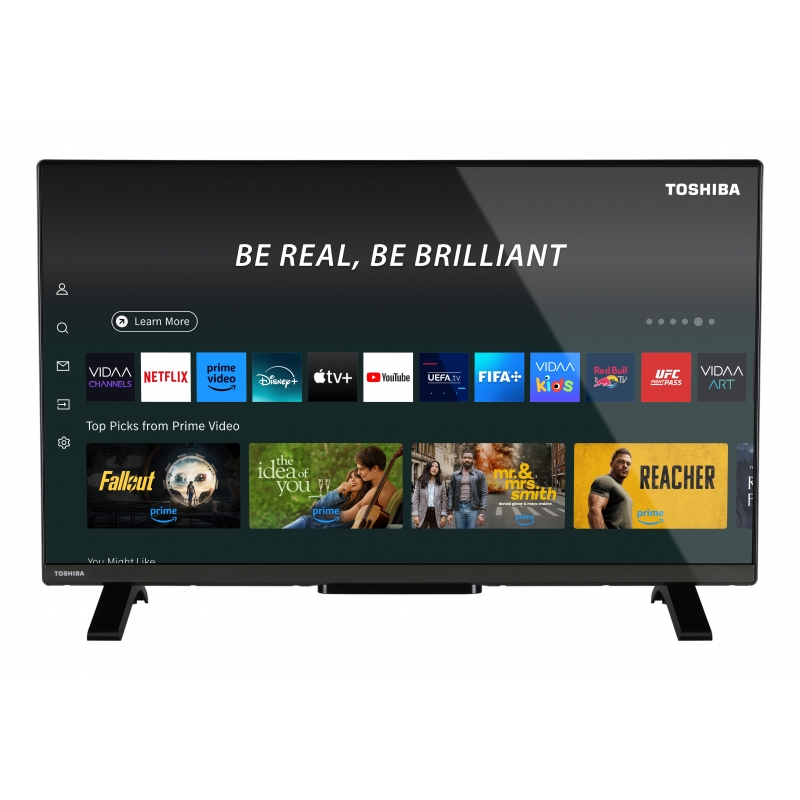 Toshiba 32QV2F63DA TV 81,3 cm (32") Full HD Smart TV Noir 200 cd m²