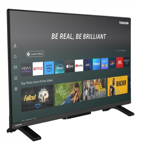 Toshiba 32QV2F63DA TV 81,3 cm (32") Full HD Smart TV Noir 200 cd m²