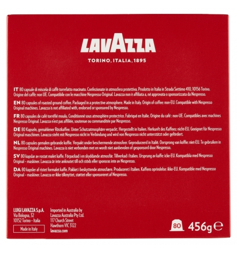 Lavazza 7019 bolsita y cápsula de café Tueste medio 80 pieza(s)