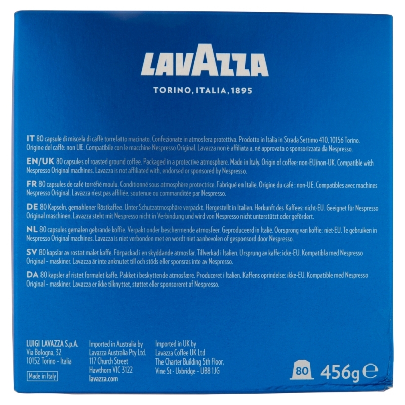 Lavazza 7020 bolsita y cápsula de café Tueste medio 80 pieza(s)