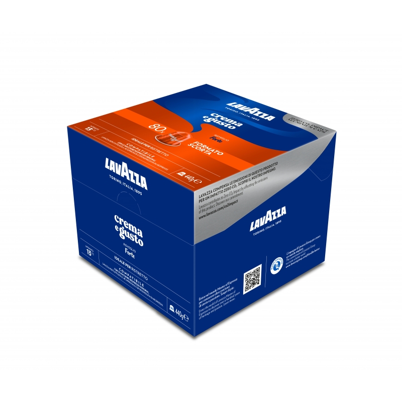 Lavazza Capsule Compatibili Nespresso Crema e Gusto Forte, 80 Capsule