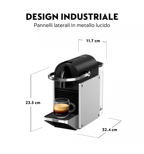 De’Longhi Pixie EN127.S Entièrement automatique Cafetière à dosette 1 L
