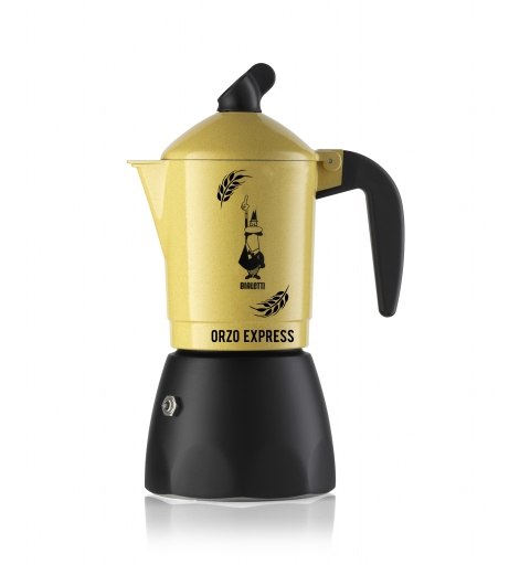 Bialetti Orzo Express Cafetera italiana Negro, Amarillo