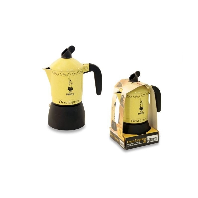 Bialetti Orzo Express Cafetera italiana Negro, Amarillo