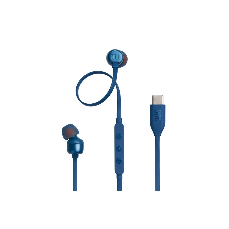 JBL Tune 310C USB Auriculares Alámbrico Dentro de oído Llamadas Música USB Tipo C Azul