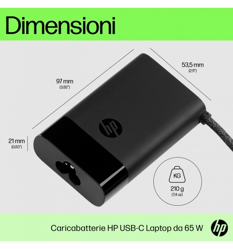 HP USB-C 65W Laptop Charger