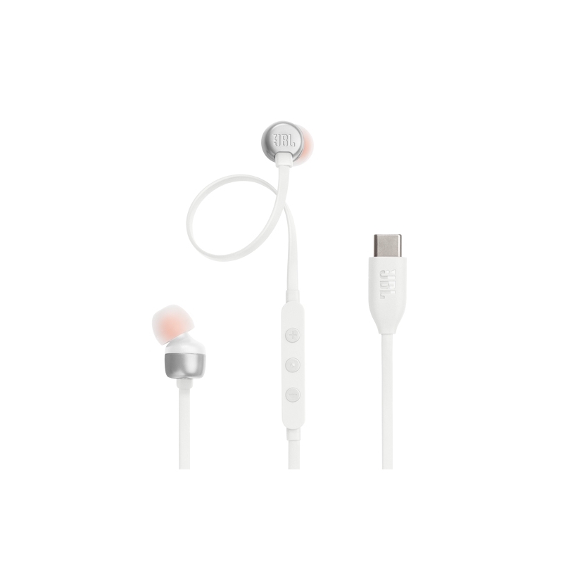 JBL Tune 310C Auricolare Cablato In-ear Musica e Chiamate USB tipo-C Bianco