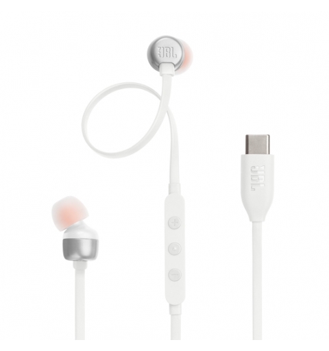JBL Tune 310C Headset Wired In-ear Calls Music USB Type-C White