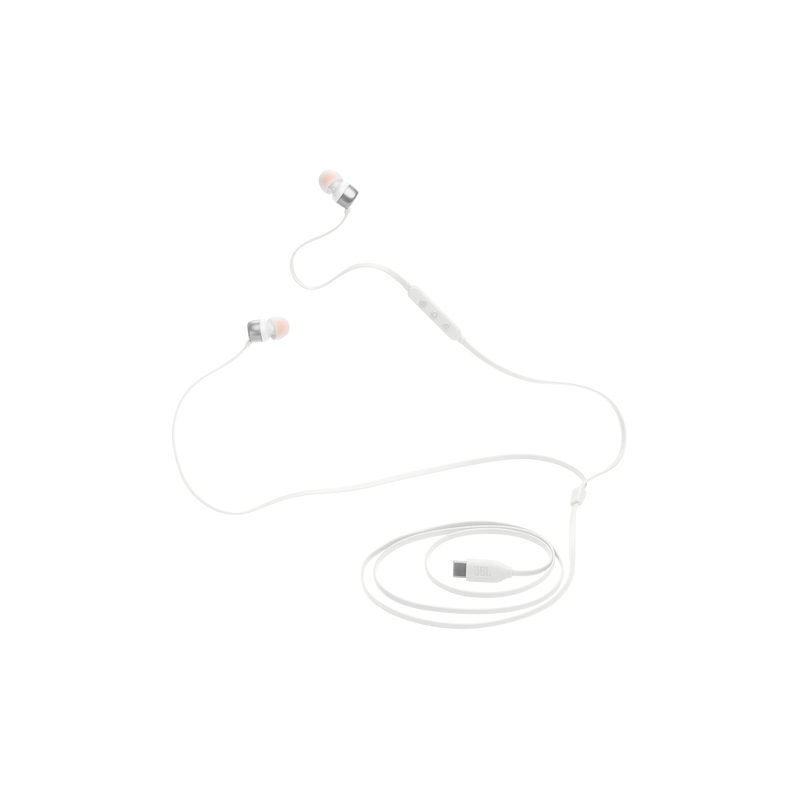 JBL Tune 310C Headset Wired In-ear Calls Music USB Type-C White