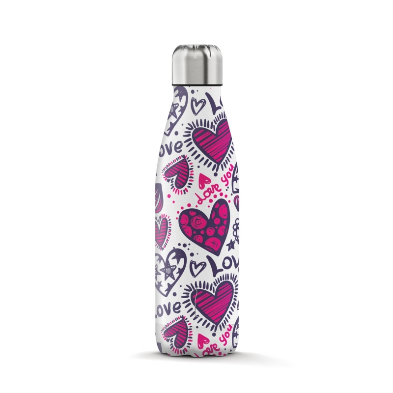 The Steel Bottle Love Uso diario 500 ml Acero inoxidable Multicolor
