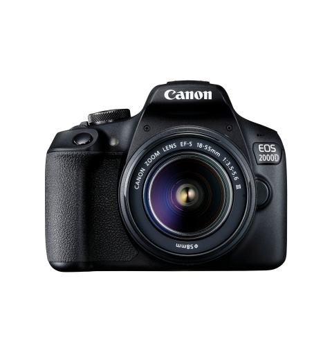 Canon EOS 2000D + EF-S 18-55mm f 3.5-5.6 III Kit fotocamere SLR 24,1 MP CMOS 6000 x 4000 Pixel Nero