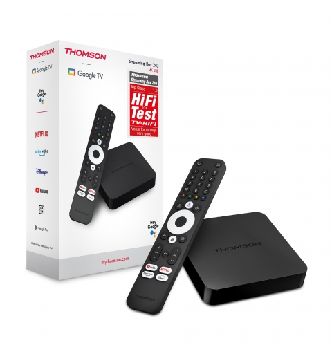 Thomson 240G Smart TV box Nero 4K Ultra HD 8 GB Wi-Fi Collegamento ethernet LAN