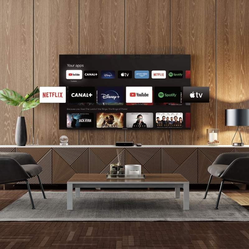 Thomson 240G convertidor de Smart TV Negro 4K Ultra HD 8 GB Wifi Ethernet