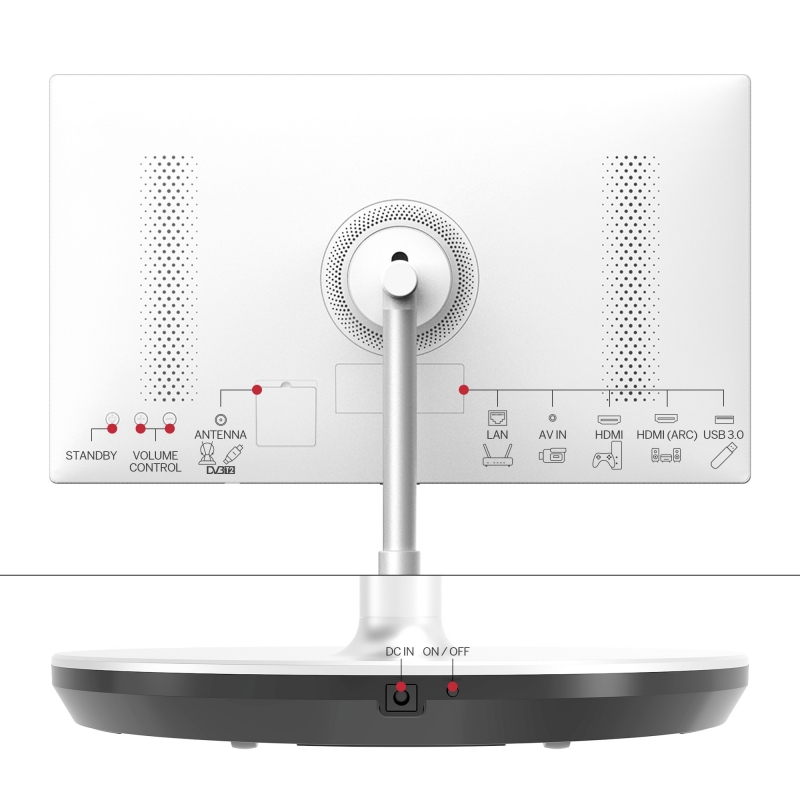 Thomson 32HA4M44 TV-Gerät Monitor tragbar Tragbarer TV Weiß 81,3 cm (32") 1366 x 768 Pixel