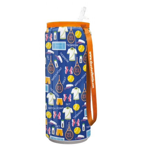 The Steel Bottle Tennis 450 ml Edelstahl Mehrfarbig