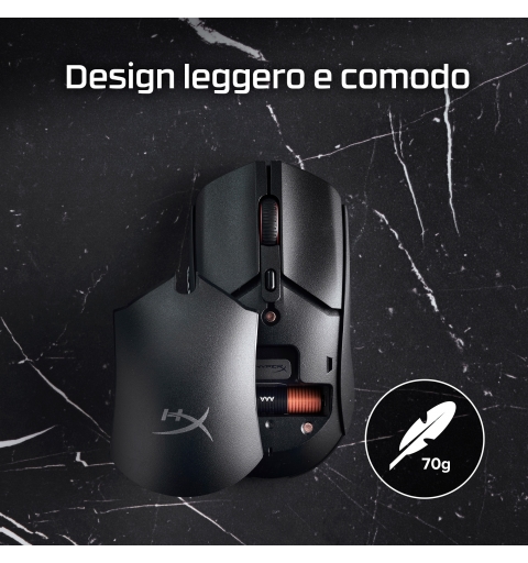 HyperX Pulsefire Haste 2 Core Wls – Gaming-Maus (Schwarz Schwarz)