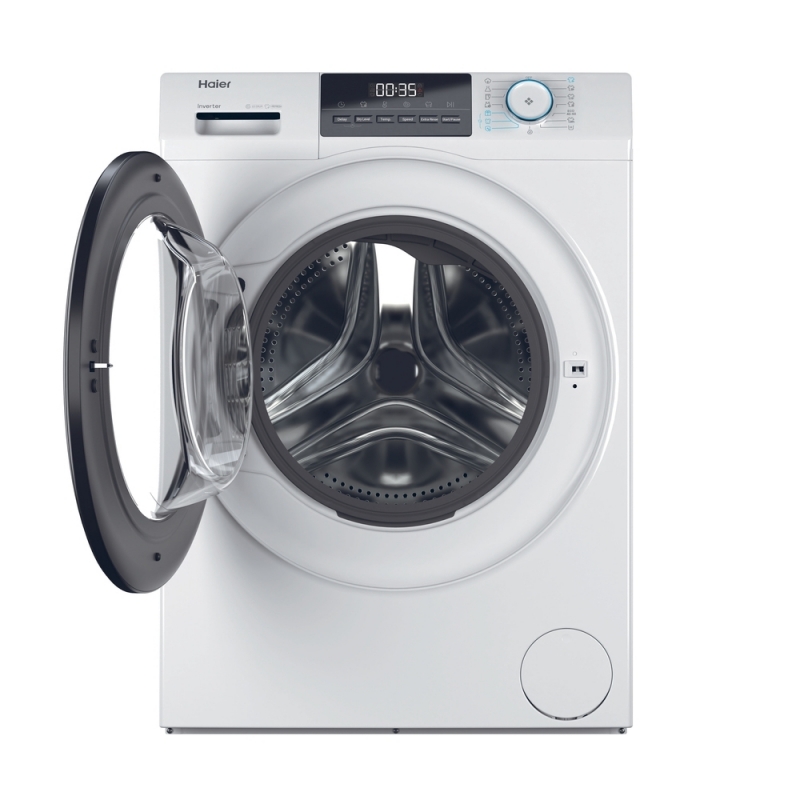 Haier HWD90-BP14929A Waschtrockner Freistehend Frontlader Weiß D