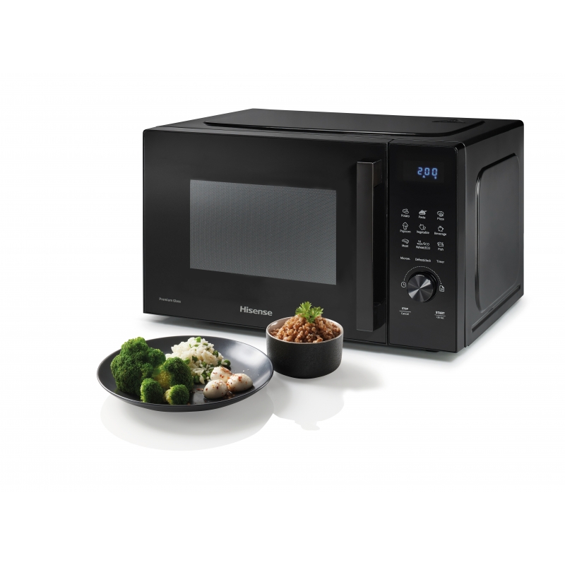 Hisense H23MOBSD1H forno a microonde Nero Solo microonde Superficie piana 23 L 800 W