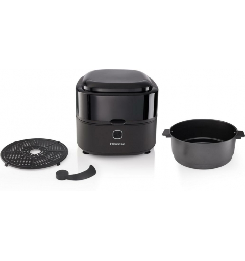 Hisense HAF1350DR friteuse Unique 6,7 L Autonome 1350 W Friteuse d’air chaud Noir