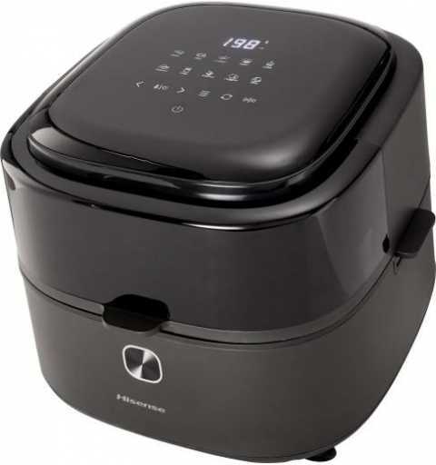 Hisense HAF1350DR friggitrice Singolo 6,7 L Indipendente 1350 W Friggitrice ad aria calda Nero