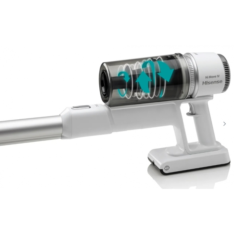 Hisense 738224 Aspirateur-balai 2 en 1 Batterie Sec Sans sac 0,5 L 110 W Blanc