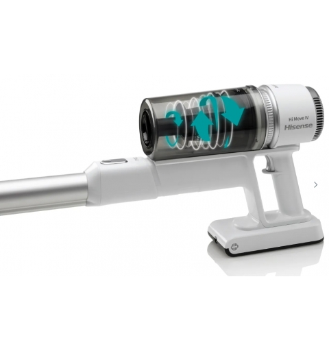 Hisense 738224 Aspirateur-balai 2 en 1 Batterie Sec Sans sac 0,5 L 110 W Blanc