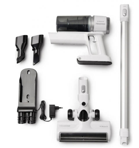 Hisense 738224 2-in-1-Stabstaubsauger Akku Trocken Beutellos 0,5 l 110 W Weiß