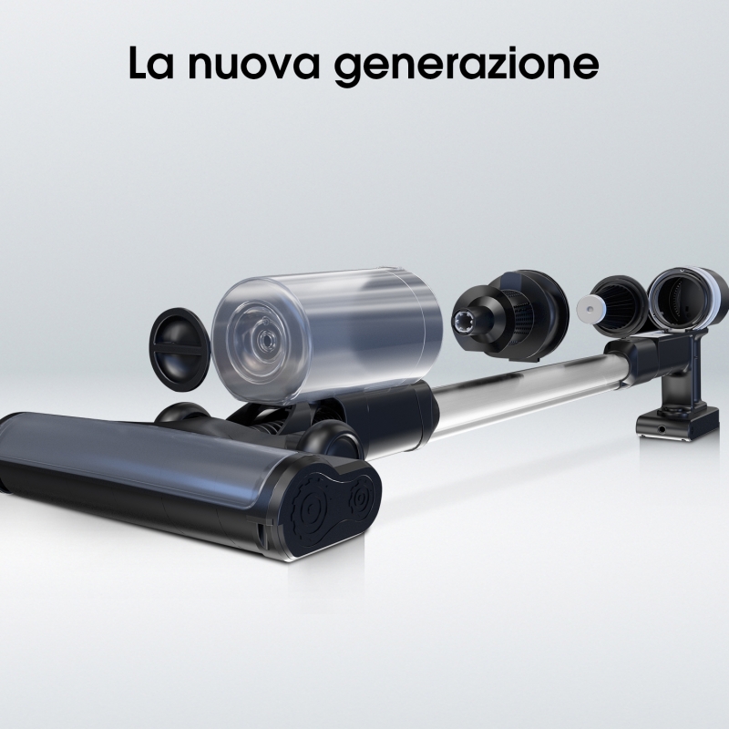 Hisense HVC6464A scopa elettrica Aspirapolvere a bastone 2 in 1 Batteria Secco HEPA Senza sacchetto Nero