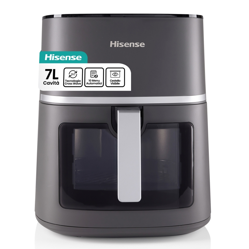 Hisense HAF1900D friteuse Unique 7 L 1800 W Friteuse d’air chaud Noir