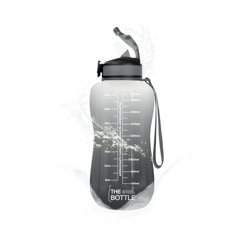 The Steel Bottle 8059304665387 Trinkflasche Tägliche Nutzung 2200 ml Tritan Schwarz, Weiß