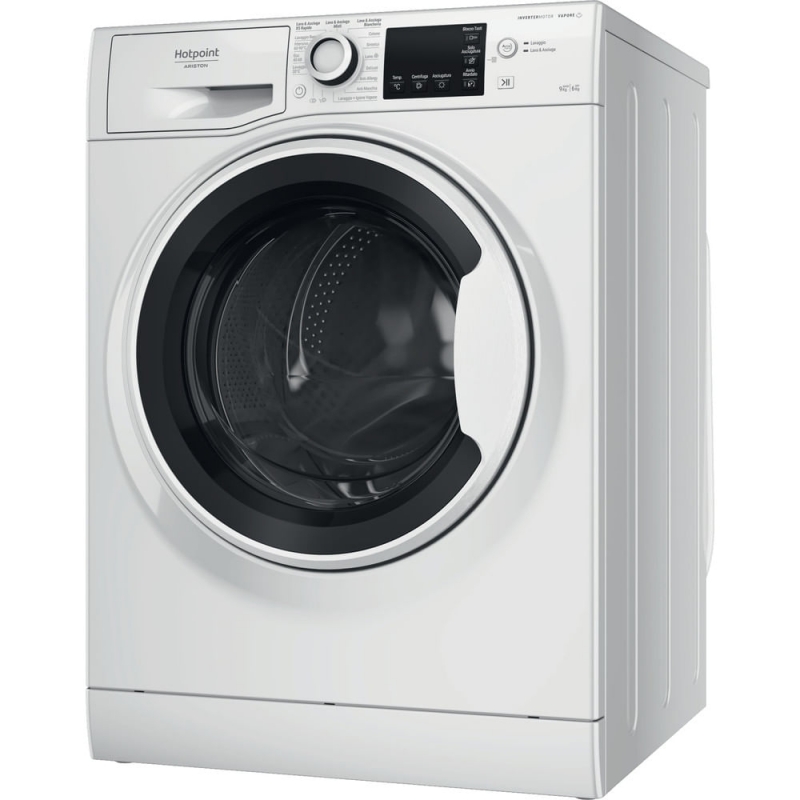 Hotpoint NDBR 984469 WA IT machine à laver avec sèche linge Pose libre Charge avant Blanc C
